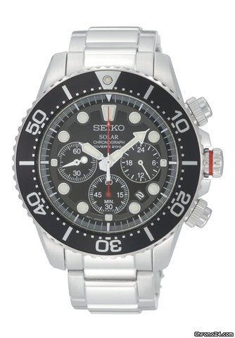 Seiko Diver`s Solar Men��s Chronograph watches