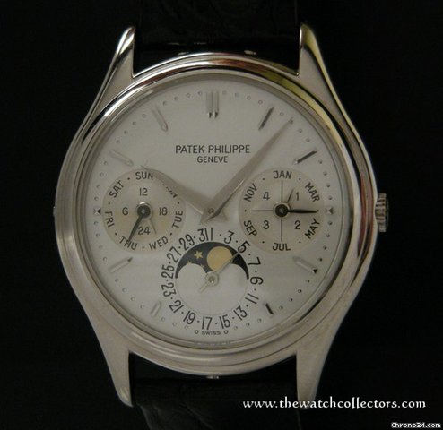 Patek Philippe Fine & Rare Perpetual Calendar White Gold "Ref.3940/1" First Series Full Set watches