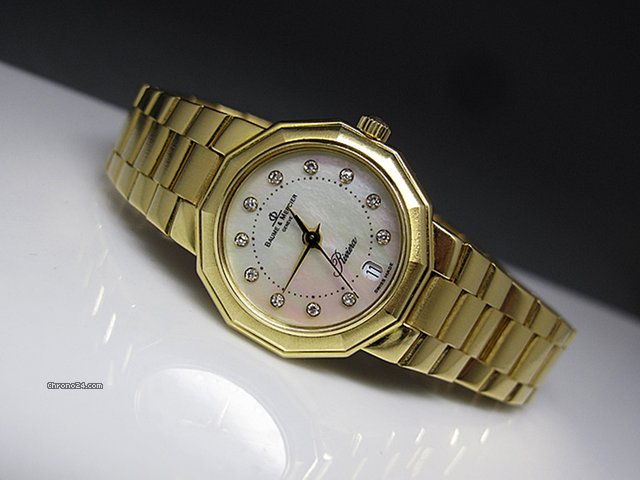 Baume & Mercier Riviera mit Brillantbesatz aus 750/18K Gelbgold watches