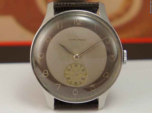 Longines Oversize Calatrava 38mm rare vintage black dial watches