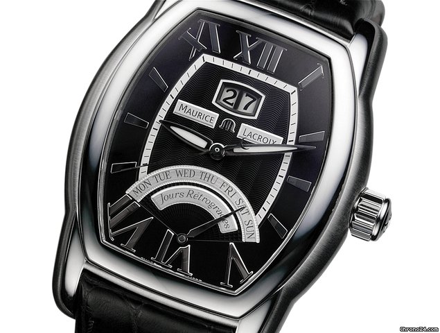 Maurice Lacroix Masterpiece Jours Retrogrades Tonneau Herrenuhr watches