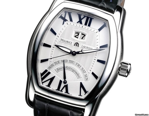 Maurice Lacroix Masterpiece Jours Retrogrades Tonneau Herrenuhr watches