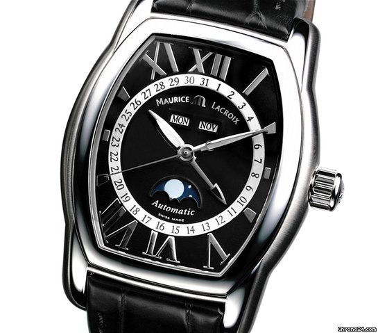 Maurice Lacroix Masterpiece Phase de Lune Tonneau Herrenuhr watches