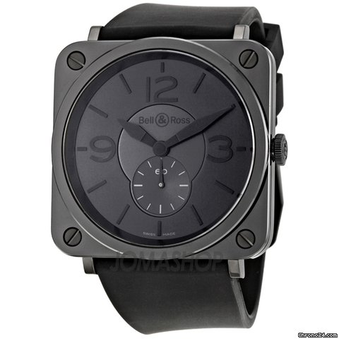 Bell & Ross Phantom Black Dial Ceramic Mens Watch BRS-BLC-PH/SBR watches