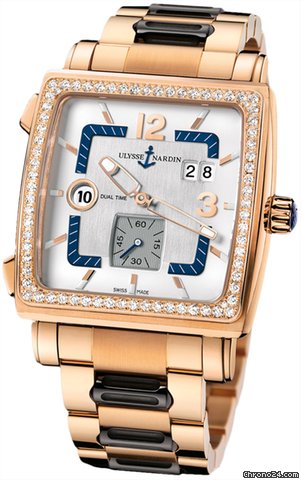 Replica Ulysse Nardin Quadrato Dual Time Watch
