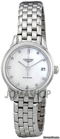 Replica Longines Les Grandes Classiques Flagship Mother of Pearl Diamond Dial Automatic Ladies Watch L42744876 Watch