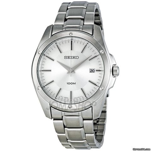 Seiko Silver Dial Stainless Steel Mens Watch SGEF75 watches
