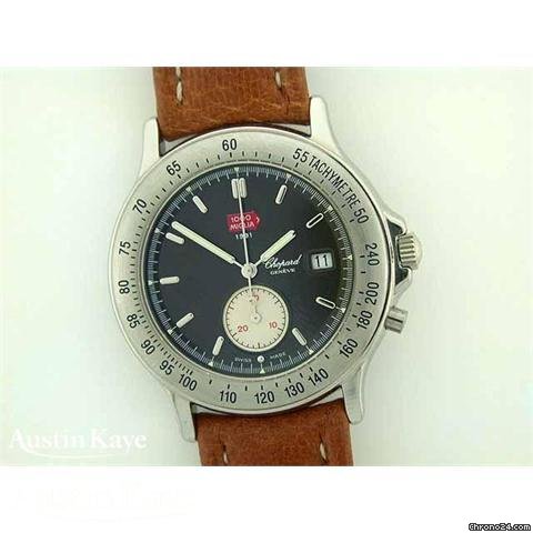 Chopard Mille Miglia steel quartz chronograph on strap watches