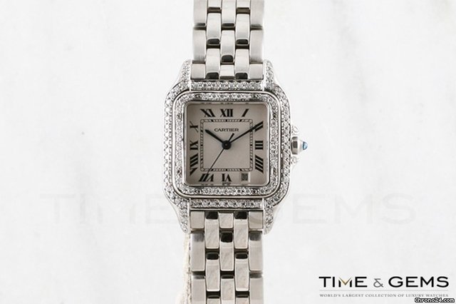 Cartier Panther Diamond Bezel Watch watches