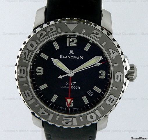 Blancpain GMT SS/ Black watches
