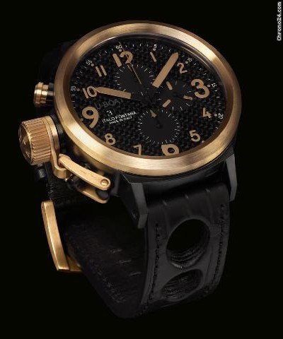 U-Boat Flightdeck Gold Beze /D.S.R. lNEW watches