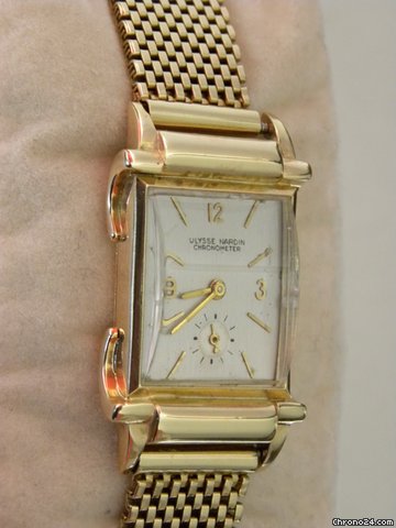 Ulysse Nardin Vintage Art Deco Solid Gold watches