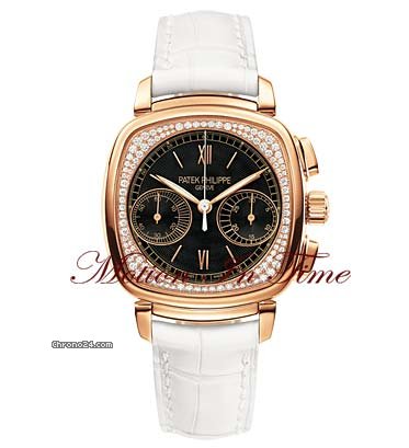 Patek Philippe 7071R First Ladies' Chronograph Rose Gold Diamond on Strap watches