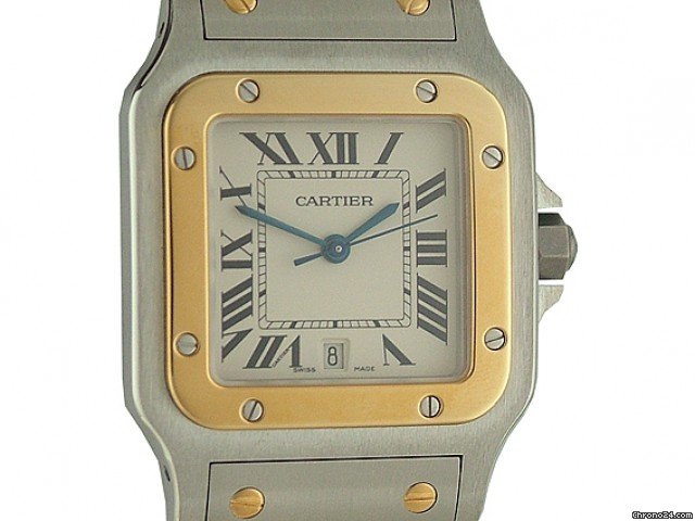Cartier Santos Galbee GM Stahl/Gelbgold 41x30mm watches