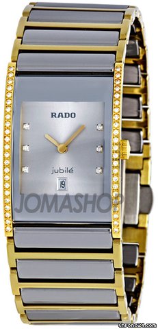 Rado Integral Quartz Platinum-Tone/Gold-tone DiamondWatch R20794702 watches