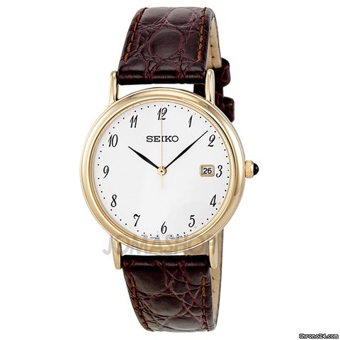 Seiko White Dial Gold-tone Mens Watch SKK700 watches