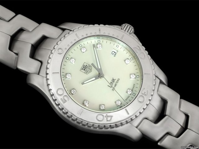 TAG Heuer Link Mens Diamond Watch, Mother of Pearl, Stainles watches