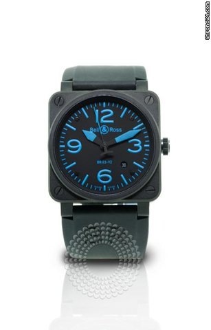 Bell & Ross Aviation Phantom Blue Men's Watch BR 03-92 watches