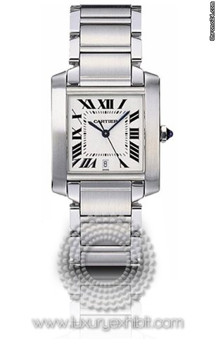 Cartier Tank Francaise Stainless Steel Mens Watch W51002Q3 watches