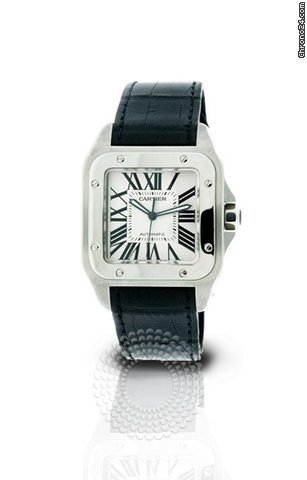 Cartier Santos 100 Mens Watch W20073X8 Pre-Owned watches