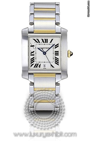 Cartier Tank Francaise 18kt Yellow Gold and Stainless Steel Mens Watch W51005Q4 watches