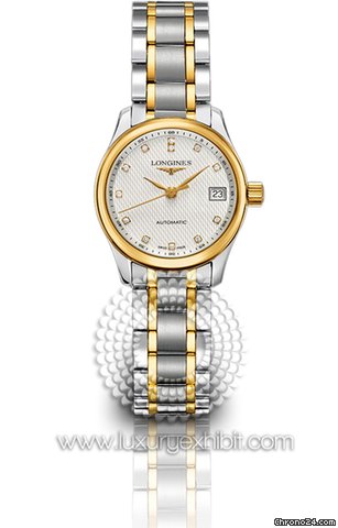 Longines Master Collection Two-tone Stainless Steel and 18kt Rose Gold Ladies Watch L2.128.5.77.7 watches