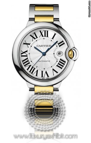 Cartier Ballon Bleu 18kt Yellow Gold and Stainless Steel Mens Watch W69009Z3 watches
