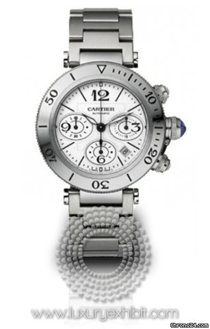 Cartier Pasha Seatimer Stainless Steel Mens Watch W31089M7 watches