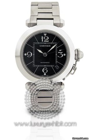 Cartier Pasha C Black Automatic Watch W31076M7 watches
