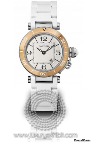 Cartier Pasha Seatimer Steel Ladies Watch W3140001 watches