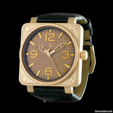 Bell & Ross BR01-92 Or Rose watches