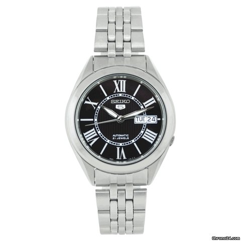 Seiko 5 Automatic Black Dial Stainless Steel Mens Watch SNKL33 watches