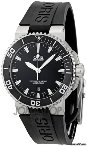 Oris Aquis Date 43 mm Steel/Rubber Mens Watch 733-7653-4154RS watches