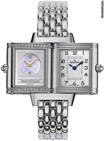 Jaeger-LeCoultre Reverso Duetto Silver Dial Manual Wind Ladies Watch Q2668110 watches