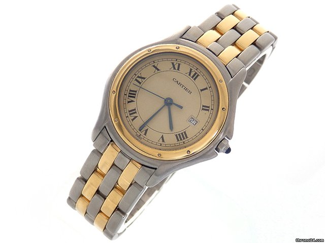 Cartier "Panthere Vandome", Stahl/Gelbgold, watches