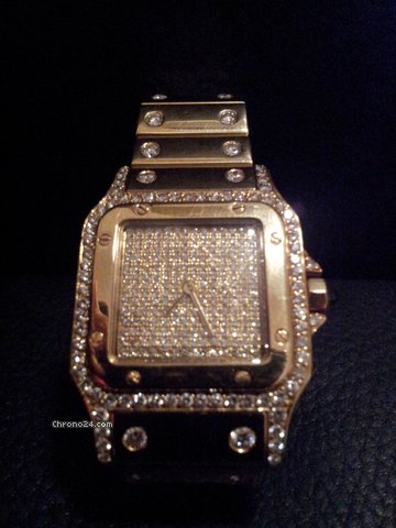 Cartier Santos Gold Brilliantbesatz watches