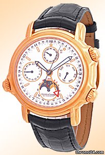 Jaeger-LeCoultre Limited Edition Gent's 18K Rose Gold Grand Reveil Perpetual Calendar Alarm Strapwatch watches