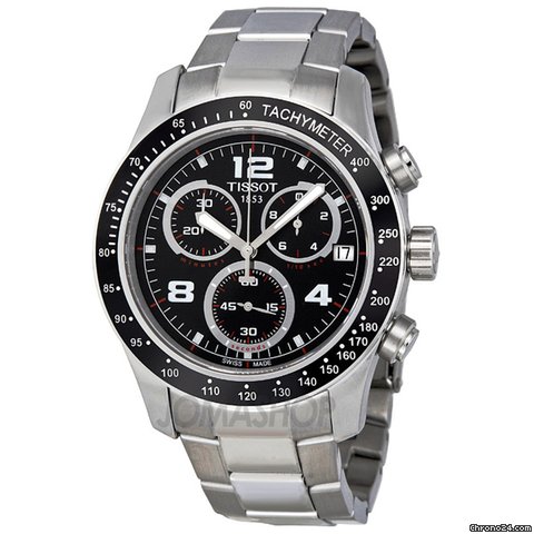 Replica Tissot V8 Chronograph Black Dial Mens Watch T0394171105702 Watch