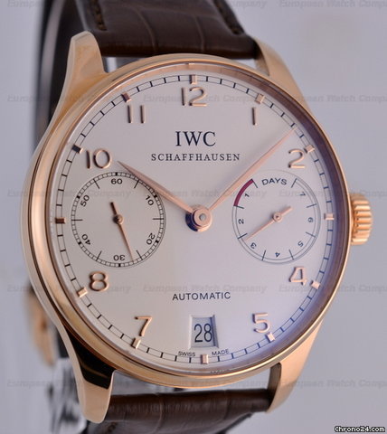 IWC Portugieser 7 Day 18K RG NEW watches