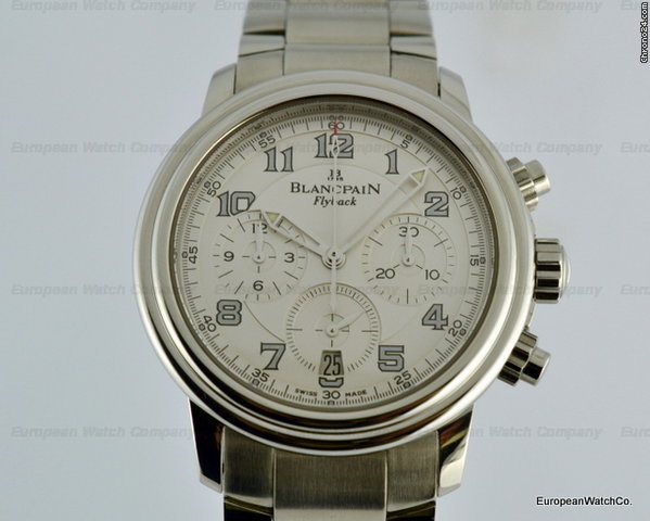 Blancpain Flyback Chronograph White Dial SS/SS 38MM watches