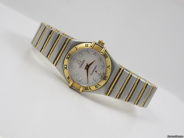 Omega CONSTELLATION Gold/Stahl mit BRILLANTBESATZ aus 2004 watches