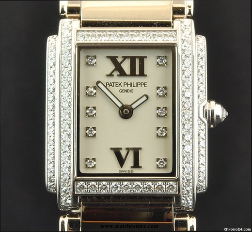 Patek Philippe 18k W/G Ladies Twenty4 B&P 4908/200G-011 watches