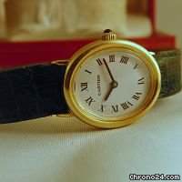 Cartier rare shape solid gold 18ct watches