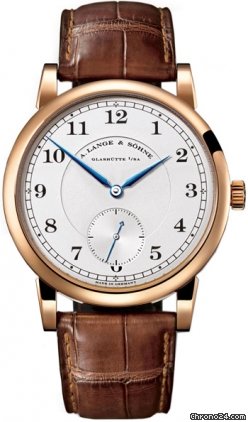 A. Lange & Sohne A Silver Dial 18kt Rose Gold Brown Leather Strap Mens Watch 233032 watches