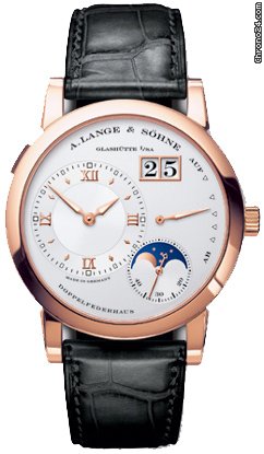 A. Lange & Sohne A Moonphase Silver Dial Black Leather Strap Mens Watch 109032 watches