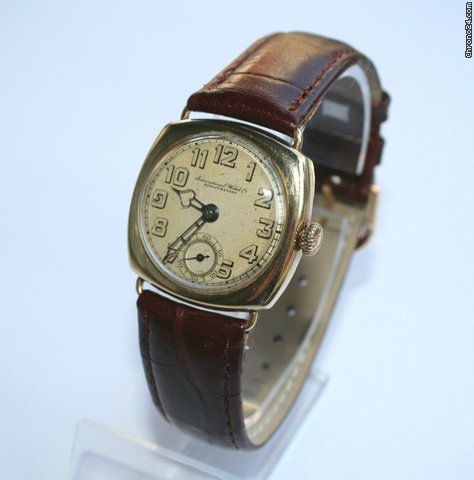 IWC 14 ct Gold Offiziersuhr Milit?r / Military watches