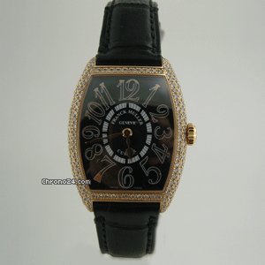 Franck Muller CURVEX ROSE GOLD DiAMOND BEZEL 7502 QZD watches