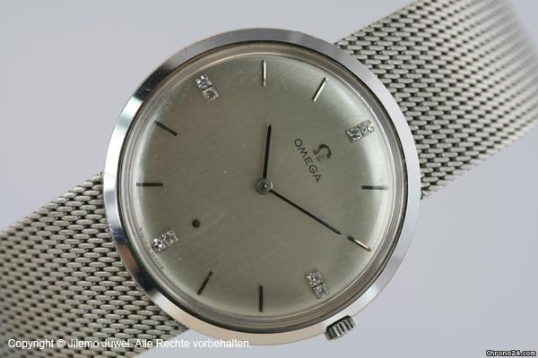 Omega Weissgold Handaufzug mit Diamantzifferblatt watches