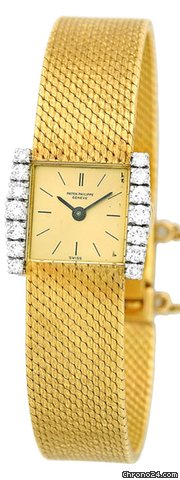 Patek Philippe Lady's 18K Yellow Gold Diamond Classic Tank Dresswatch watches