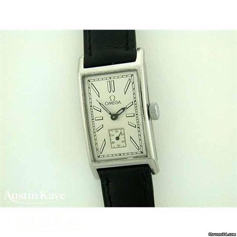 Omega Vintage steel manual on strap watches